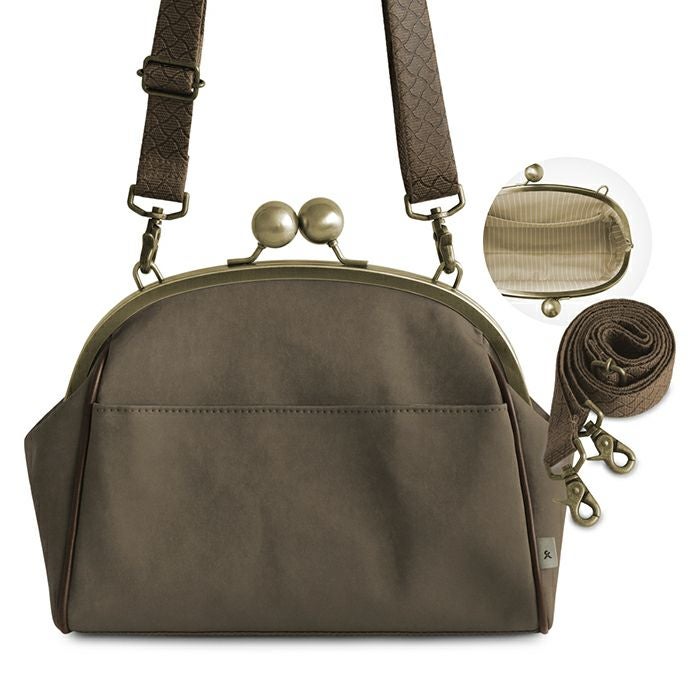 AYANOKOJI あやの小路 大玉がま口ポシェット【Sueddy】WEB限定 カラーバリエーション見せ