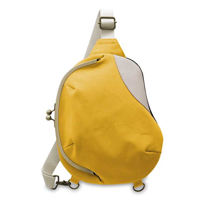 がま口まめボディバッグ【帆布・無地】※がまろっく付き