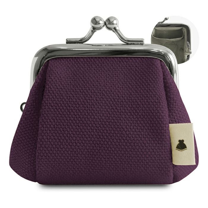 TAWARA型がま口コスメポーチ（極小）【帆布・綿布（アソート）】