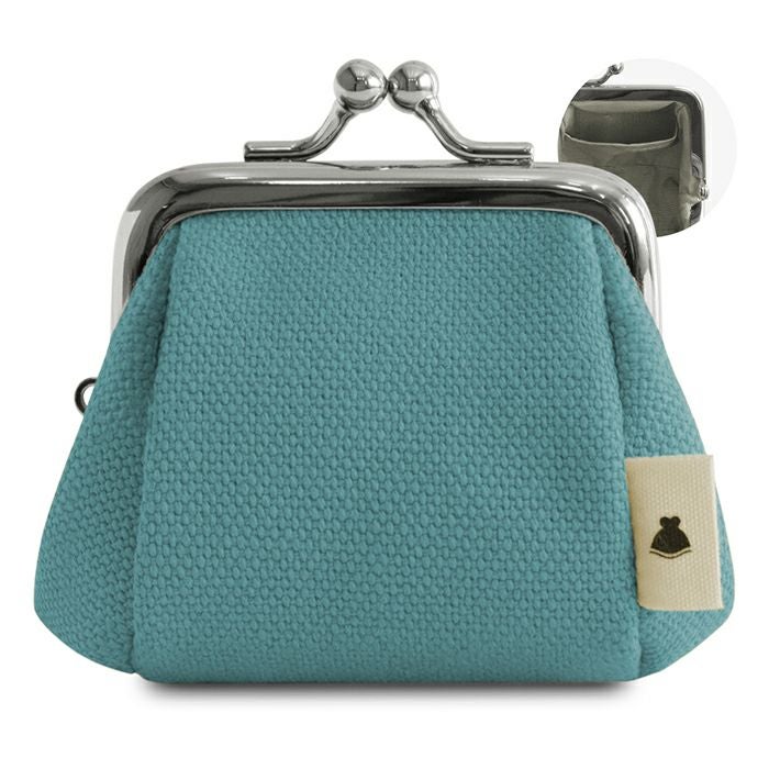 TAWARA型がま口コスメポーチ（極小）【帆布・綿布（アソート）】