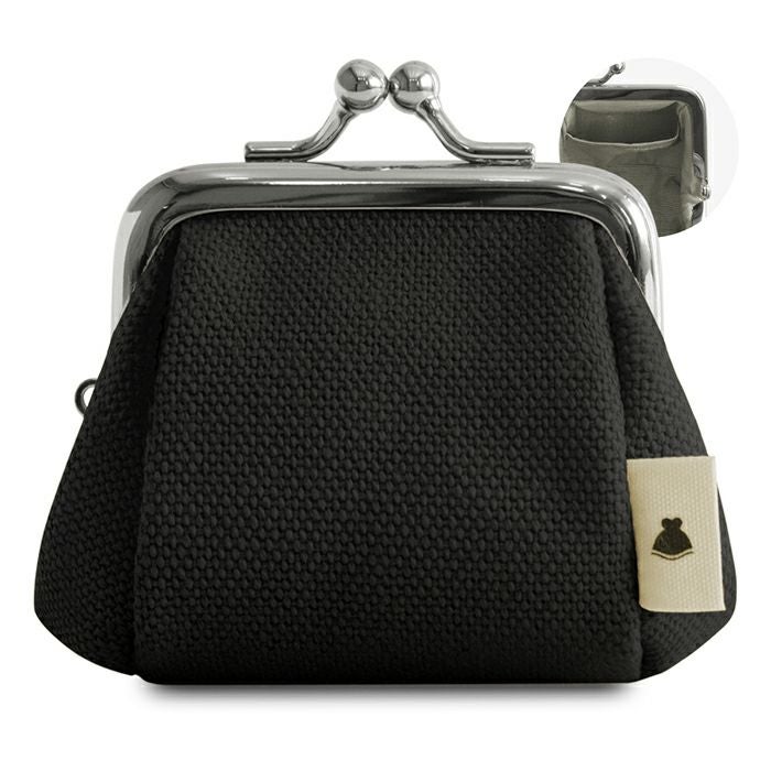 TAWARA型がま口コスメポーチ（極小）【帆布・綿布（アソート）】