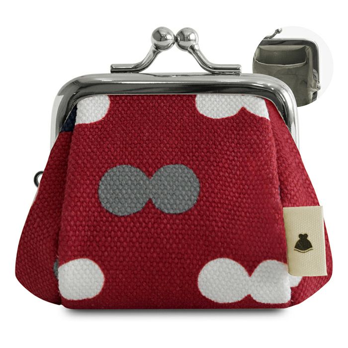 TAWARA型がま口コスメポーチ（極小）【帆布・綿布（アソート）】