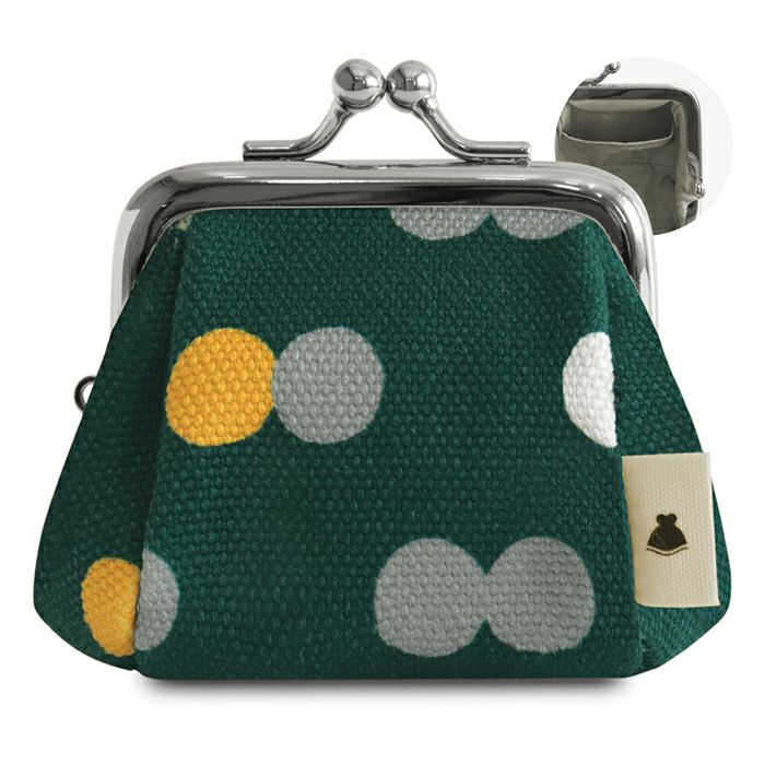 TAWARA型がま口コスメポーチ（極小）【帆布・綿布（アソート）】