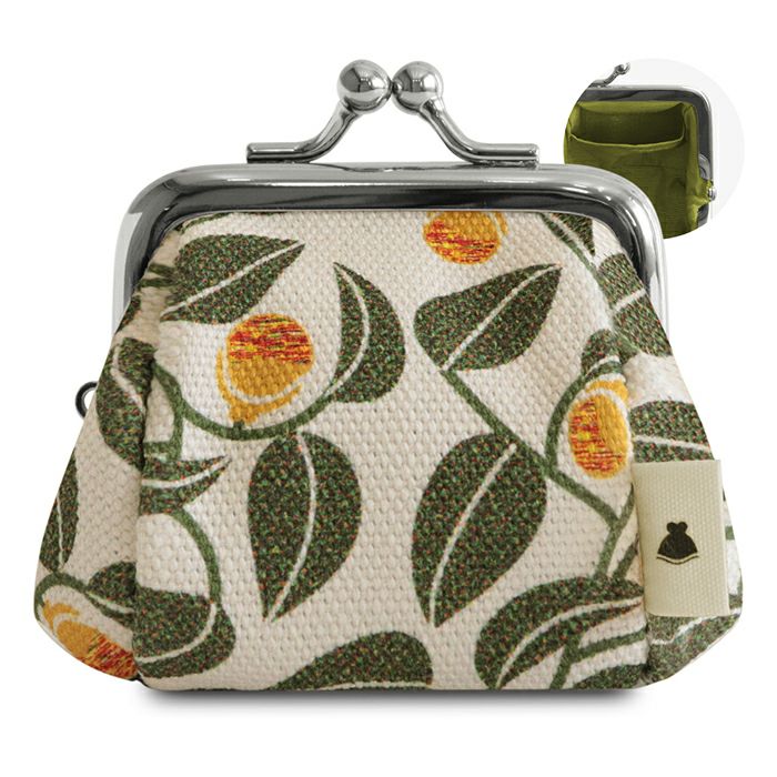 TAWARA型がま口コスメポーチ（極小）【帆布・綿布（アソート）】