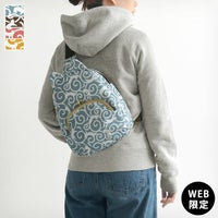 がま口にゃんこボディバッグ【ねこ唐草】メイン画像