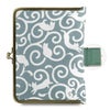 AYANOKOJI あやの小路 ブックカバー500P用　ねこ唐草 ブルー