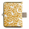 AYANOKOJI あやの小路 ブックカバー500P用　ねこ唐草 イエロー