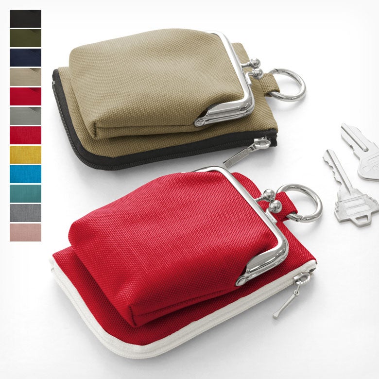 縦型がま口キーコインケース【Sarei コーデュラ(R) re/cor(TM)（コーデュラレコー）・MONTANA（N）】