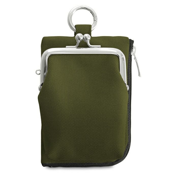 縦型がま口キーコインケース【Sarei コーデュラ(R) re/cor(TM)（コーデュラレコー）・MONTANA（N）】