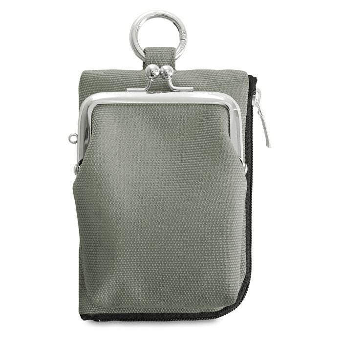 縦型がま口キーコインケース【Sarei コーデュラ(R) re/cor(TM)（コーデュラレコー）・MONTANA（N）】