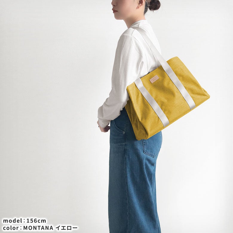 【在庫商品】がま口スクエアトートバッグ＜M＞【Sarei コーデュラ(R) re/cor(TM)（コーデュラレコー）・MONTANA（N）】