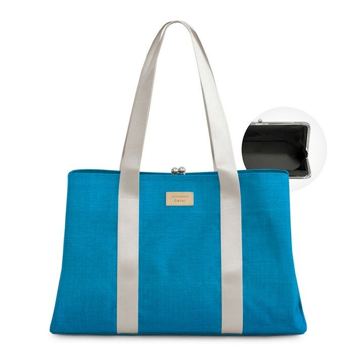 【在庫商品】がま口スクエアトートバッグ＜M＞【Sarei コーデュラ(R) re/cor(TM)（コーデュラレコー）・MONTANA（N）】