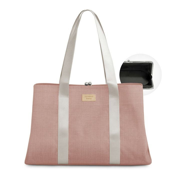 【在庫商品】がま口スクエアトートバッグ＜M＞【Sarei コーデュラ(R) re/cor(TM)（コーデュラレコー）・MONTANA（N）】