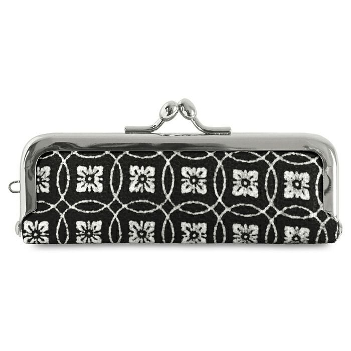 がま口印鑑ケース【ちりめん・小紋柄】