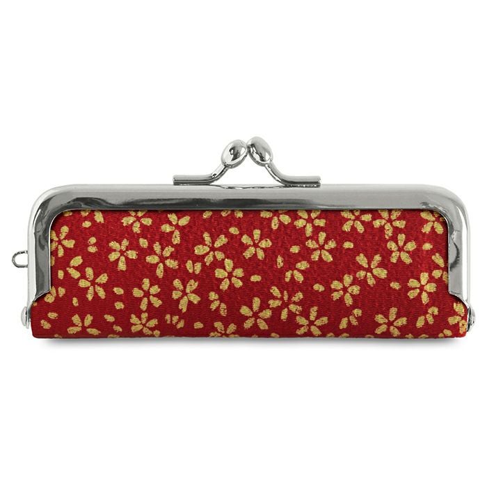 がま口印鑑ケース【ちりめん・小紋柄】