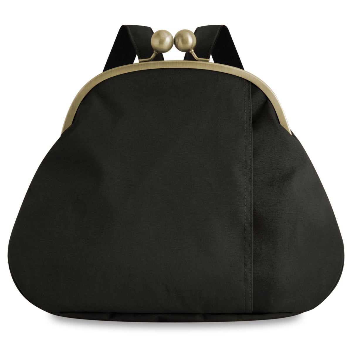 大玉がま口まるリュック【コーデュラ(R)】※がまろっく付き