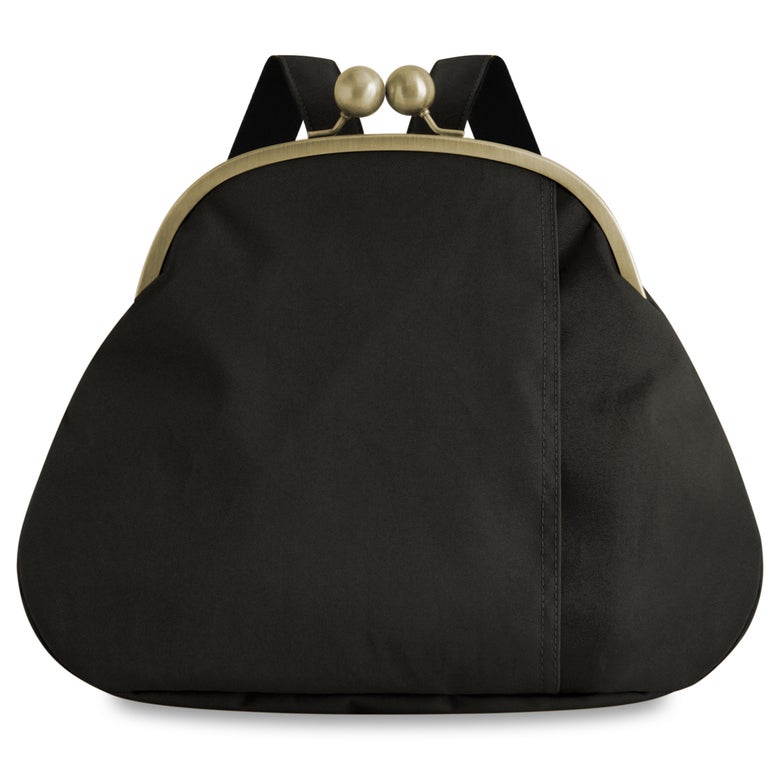 大玉がま口まるリュック【コーデュラ(R)】※がまろっく付き