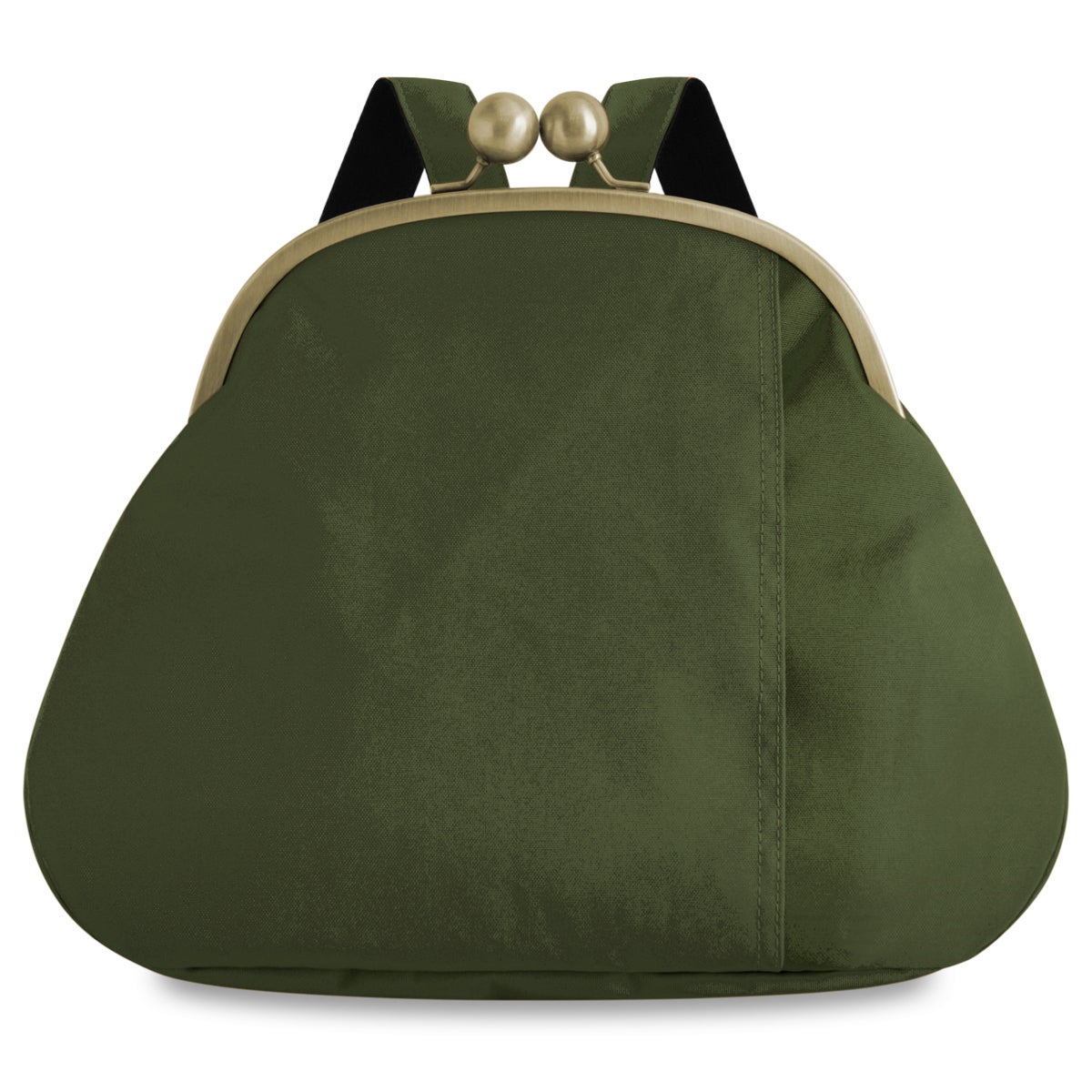 大玉がま口まるリュック【コーデュラ(R)】※がまろっく付き