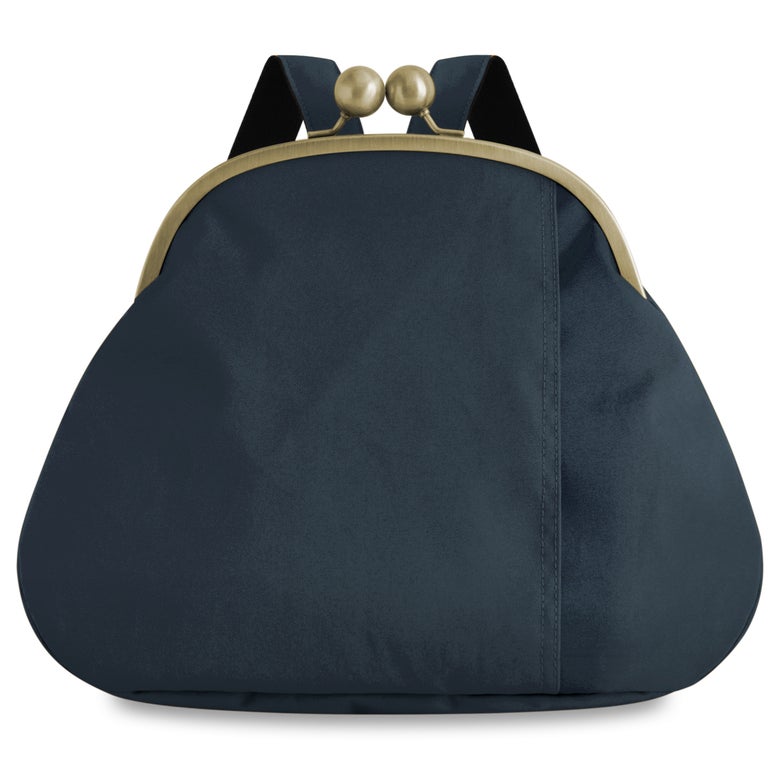 大玉がま口まるリュック【コーデュラ(R)】※がまろっく付き