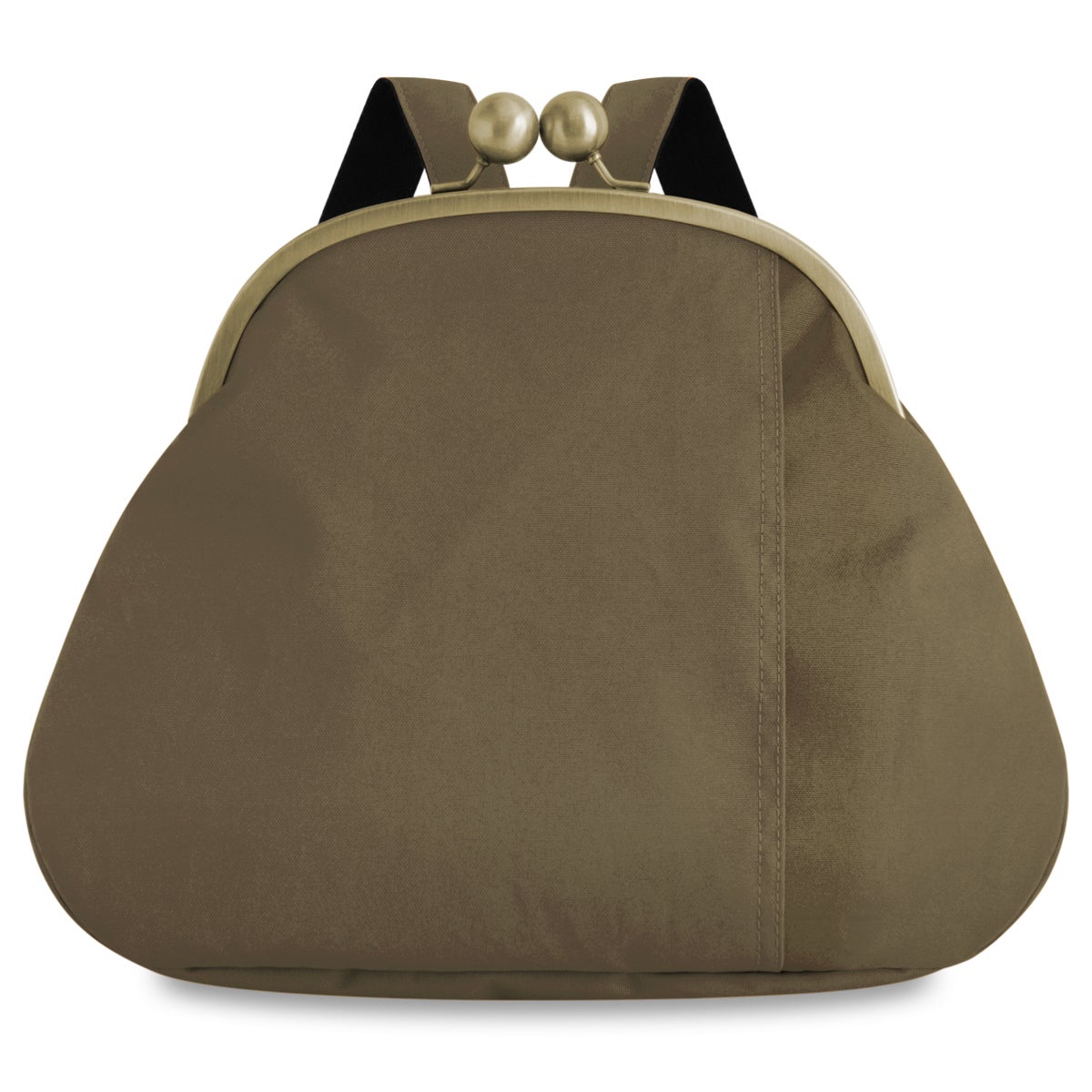 大玉がま口まるリュック【コーデュラ(R)】※がまろっく付き