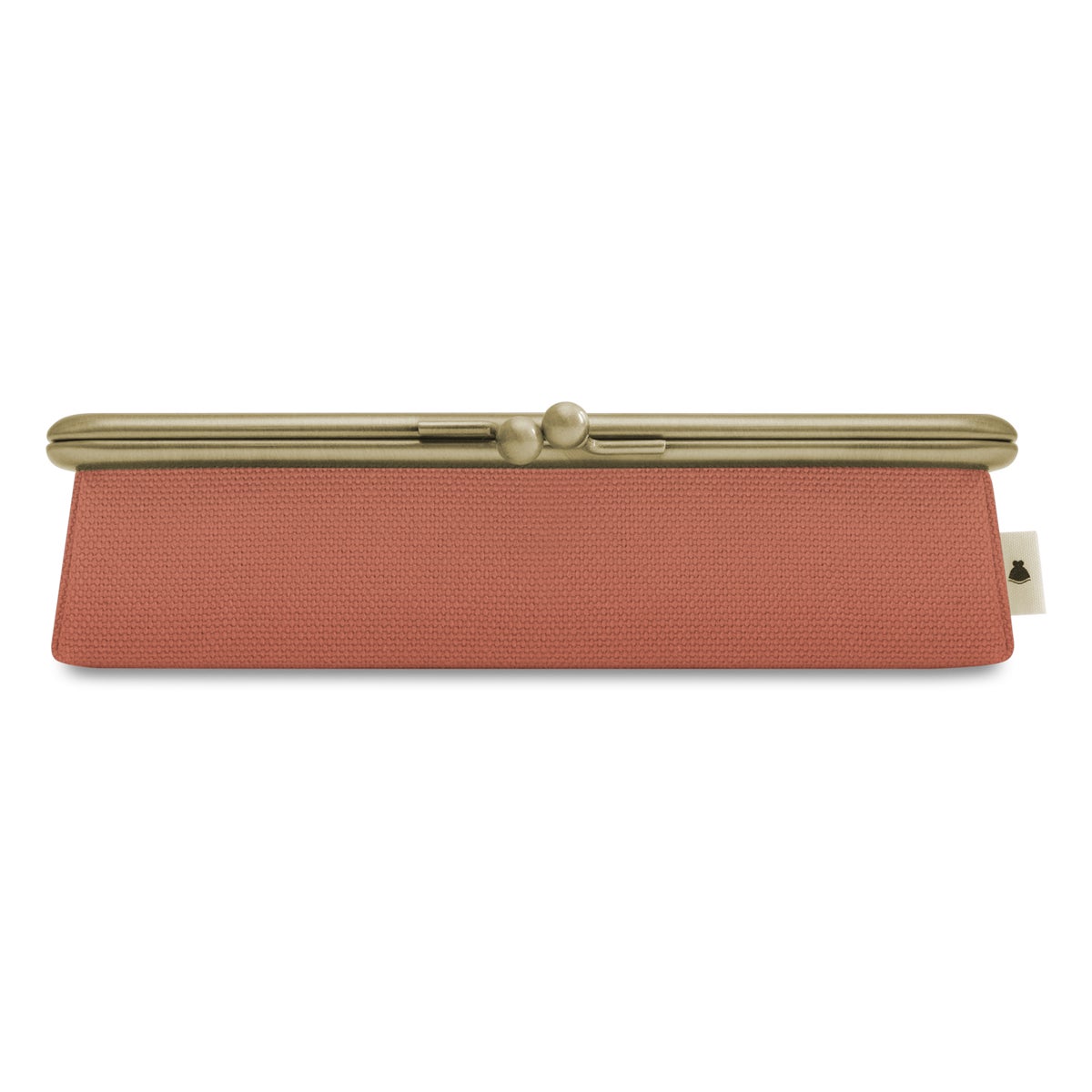 在庫商品】がま口メガネBOX【帆布・綿布（アソート）】※ゆうパケット不可 帆布 無地 すもも