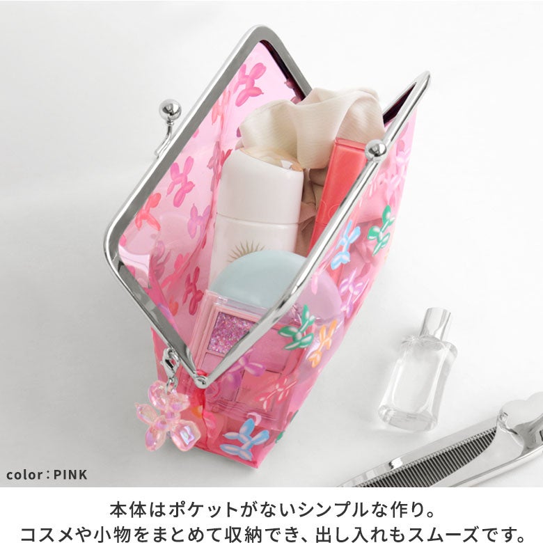 在庫商品】がま口スタンドポーチ【バルーンドッグ】 | がま口の専門店