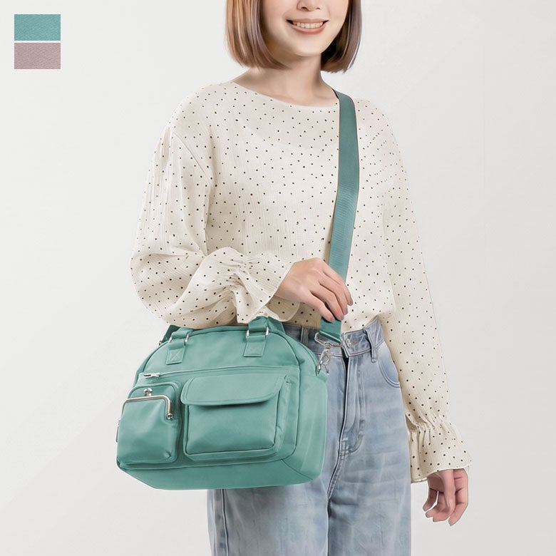 がま口ラウンドバッグマルチポッケ【Sarei NEUTRA 26SS】