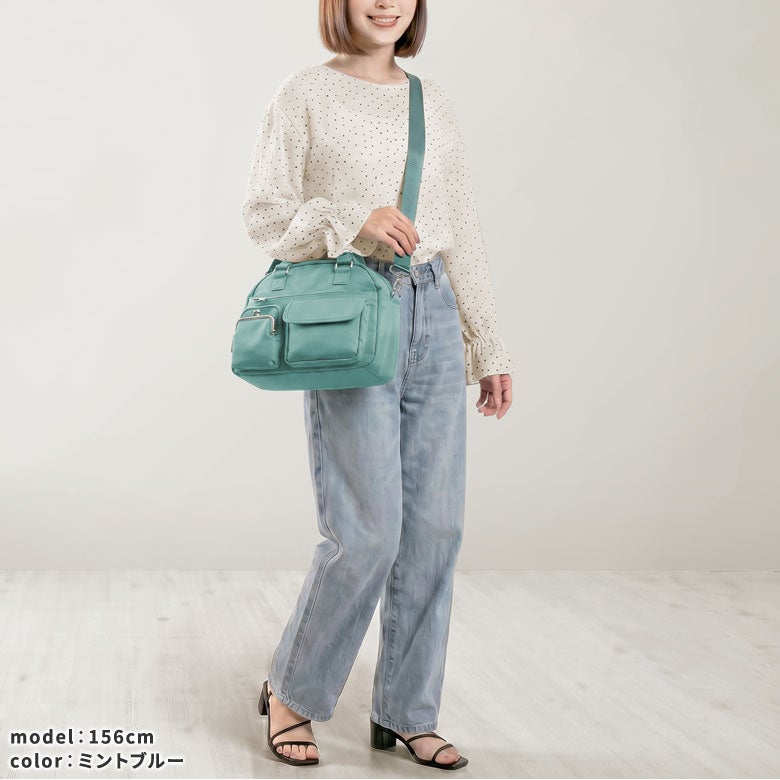 がま口ラウンドバッグマルチポッケ【Sarei NEUTRA 26SS】