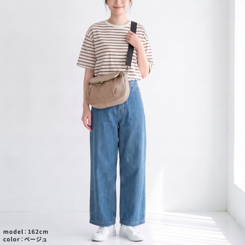 在庫商品】がま口ショルダーバッグころん【デニム】 | がま口の専門店