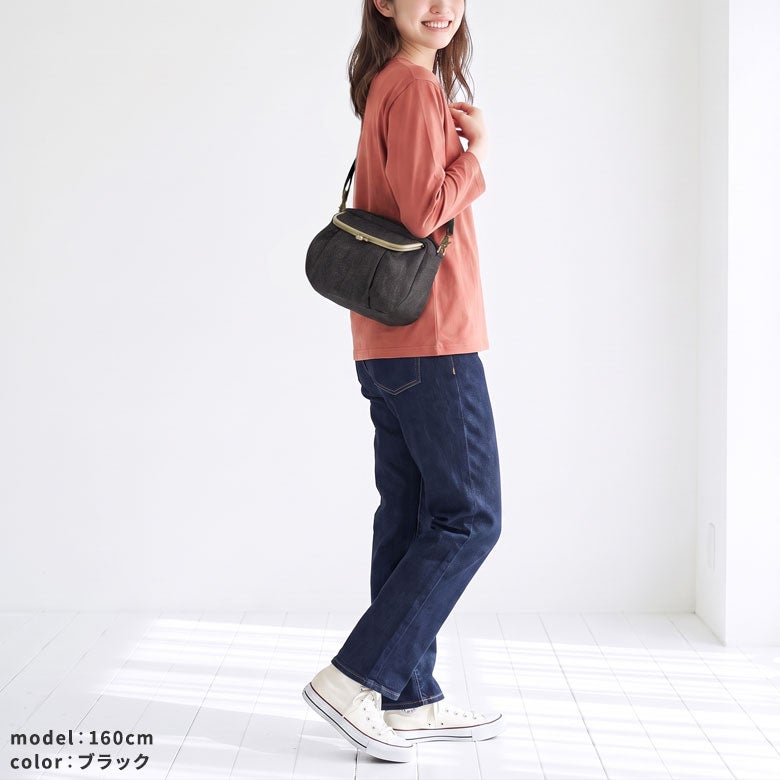 在庫商品】がま口ショルダーバッグころん【デニム】 | がま口の専門店
