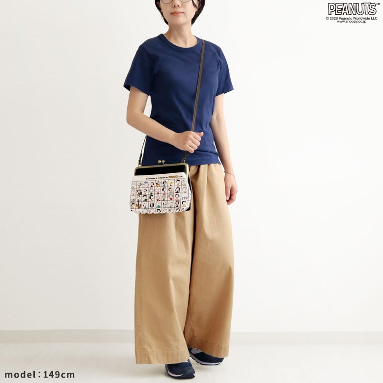 専用です！　がま口　2点 在庫商品】ポケット付きがま口スクエアポシェット【PEANUTS 25SS 75th