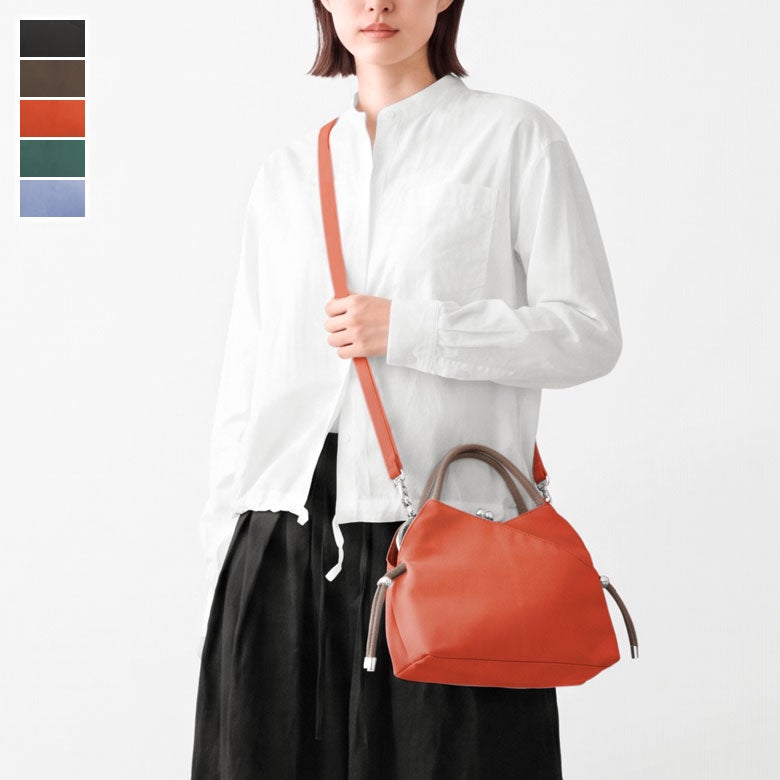 がま口レイヤードショルダーバッグ ※持ち手カラー【Sarei NEUTRA】メインイメージ