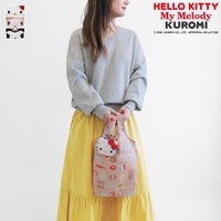 【在庫商品】エコバッグ入りがま口ポーチ【ハローキティ＆マイメロディ＆クロミ】[M便 1/2]メイン画像