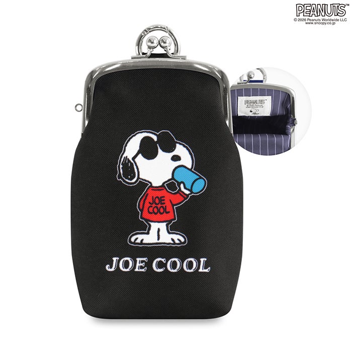 がま口リムーバブルポーチ【PEANUTS(JOE COOL Sarei)】